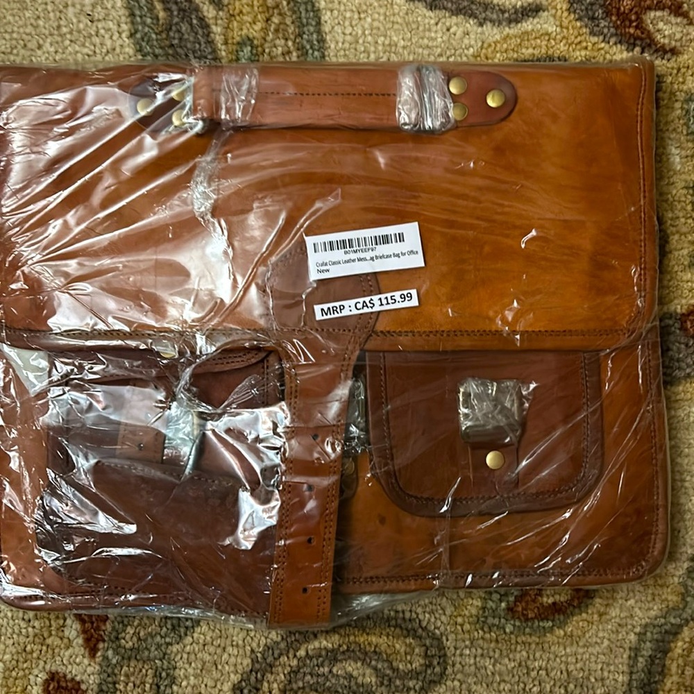 Craft Classic Leather Briefcase Bag For Office Brand New